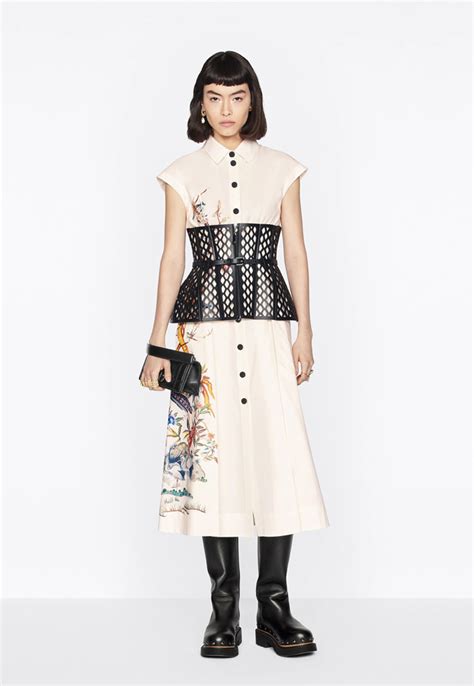 beige dior jardin d'hiver dress